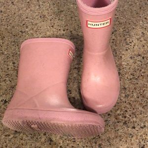 Hunter rain boots toddlers size 7
